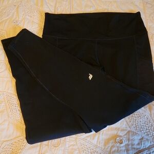 Fabletics PowerHold Black Leggings With Pockets, Size XXL